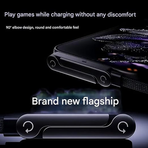 240W 2-in-1 C to C Charging Cable with Phone Stand 1.5m length