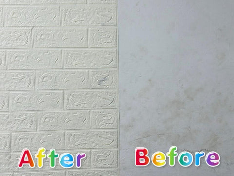 3D Wall Brick Wallpaper | Decorative Wall Sticker 3Pcs Sheet