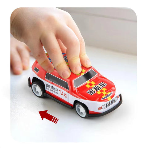 10 Pcs Pull Back Cars - Friction Powered Race Car Toy - Funny Toddler Car Toys for Party Classroom Prizes Birthday Gift
