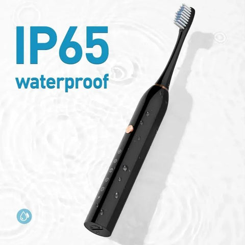 Advanced Electric Toothbrush for Adults – 5 Cleaning Modes with 2 Replacement Brush Heads & Soft DuPont Bristles