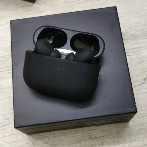 AirPods Pro 2nd Generation Matte Black Edition (Without Box) - Active Noise Cancellation Earbuds