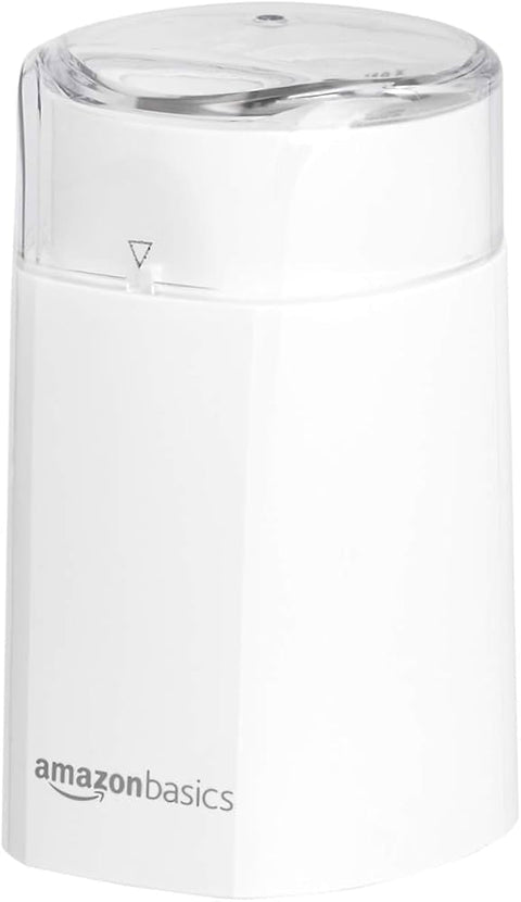 Amazon Basics Electric Coffee Grinder - White
