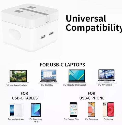 Apple 40W Dual USB-C +C Power Adapter