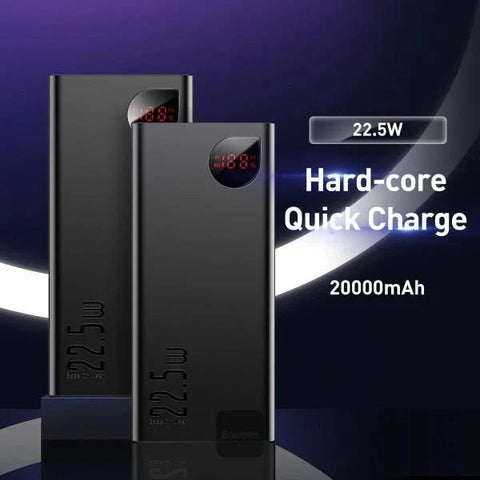 Baseus Adaman Metal 22.5W 10000mAh Fast Charging Power Bank - Premium Metal Body, Super-Fast Charging