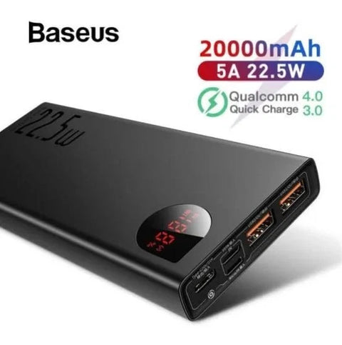 Baseus Adaman Metal 22.5W 10000mAh Fast Charging Power Bank - Premium Metal Body, Super-Fast Charging