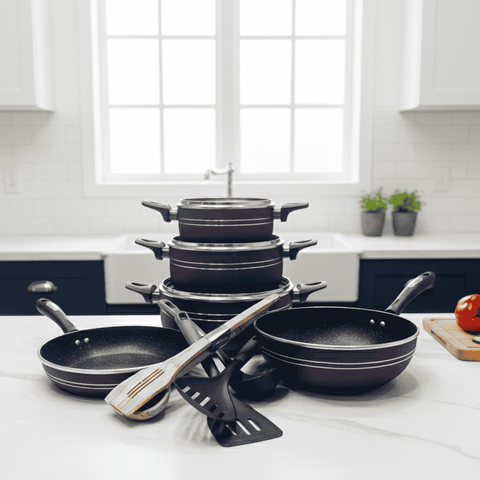 Black & Decker 18 Piece Non Stick Cookware Set - England Made
