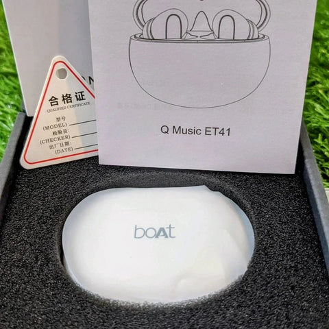 Boat Q Music ET41 Earbuds - Stylish, Strong Bass, Amazing Sound Quality, and Bluetooth Earbuds