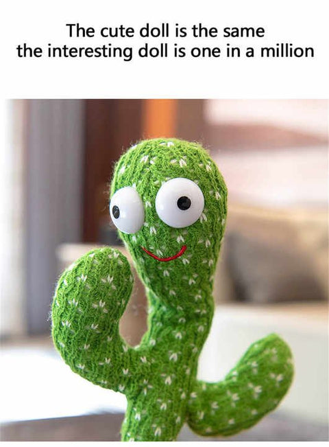 Cactus Plush Toys, Electronic Cactus Plush Music Toy wtih Singing and Dancing