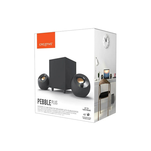 Creative Pepper Plus 2.1 - Powerful Bass Speaker System for PC & Laptop