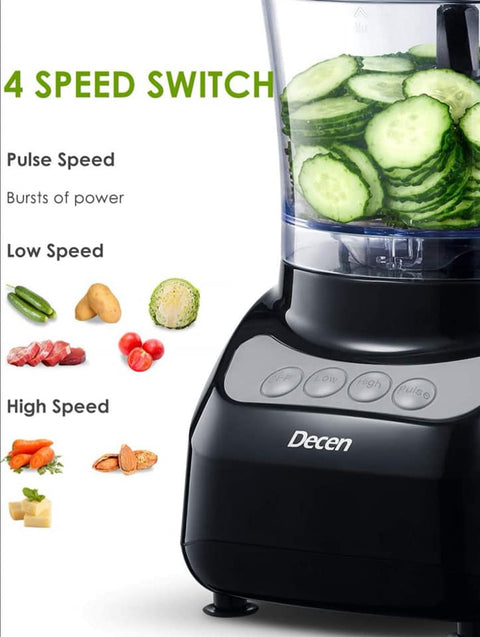 Decen Food Processor - FP9024A-GS
