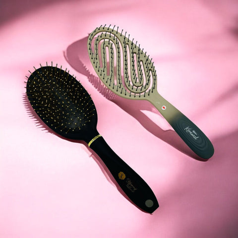 Detangling Hair Brush for Women, Men & Children - Does not Pull on Hair | Pack Of 2