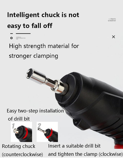 EAMOM Portable Household Electric Screw Driver Set