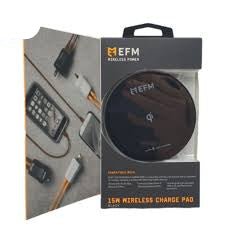 EFM Leather 15W Wireless Charge Pad - Ultra Fast Wall Charger