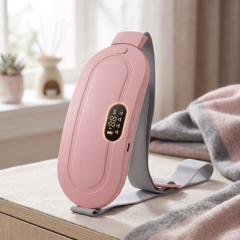 Electric Heating Pad with Adjustable Temperature & Digital Display | Rechargeable Heat Therapy Belt