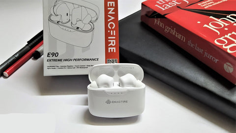 ENACFIRE E90 Wireless Earbuds – True Wireless, Long Battery, IPX8 Waterproof