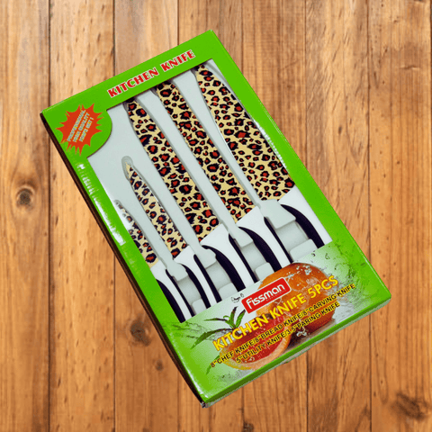 Fissman 5 Pcs Kitchen Knife Set - Sharp, Durable & Stainless Steel