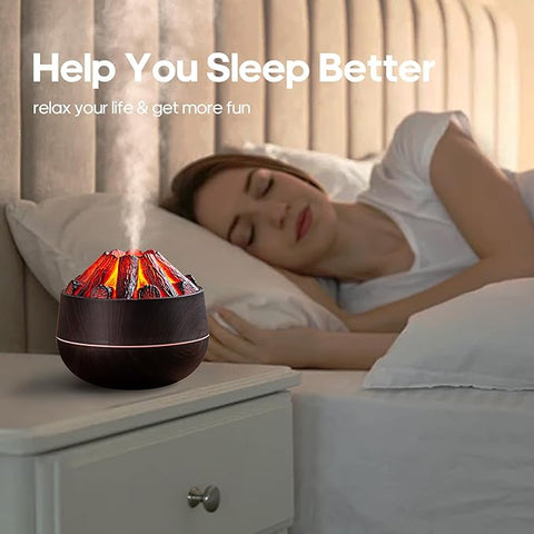 Flame Essential Diffuser Bonfire Humidifier 300ml