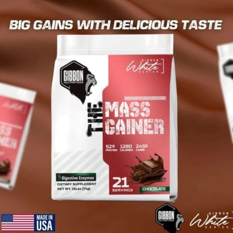 Gibbon Nutrition White Series Mass Gainer 7kg (21 Servings)- Chocolate