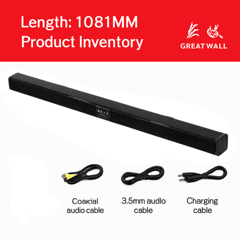 Great Wall Home TV Soundbar - Smart Bluetooth TV Speaker with Powerful Bass