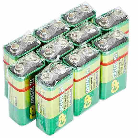 Green Cell 9 Volt Heavy Duty Battery - 10 Pcs Box | Zero Mercury Added | Long Life Power
