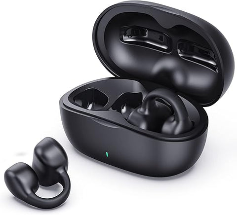 i113 Wireless Ear Clip Bone Conduction Headphones Fones - Bluetooth 5.3 Ear Clip On Ear Earring Sports Earphones Earbud Hooks
