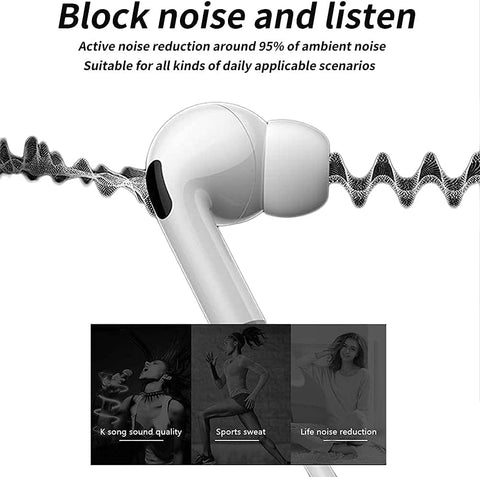 iPhone Bluetooth Handsfree with Lightening Connector (Built-in Microphone & Volume Control) in-Ear Stereo Headphones
