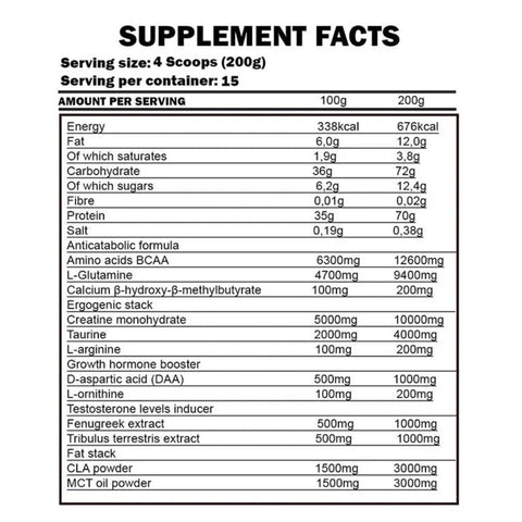 Kevin Levrone Gold Lean Mass 6Kg