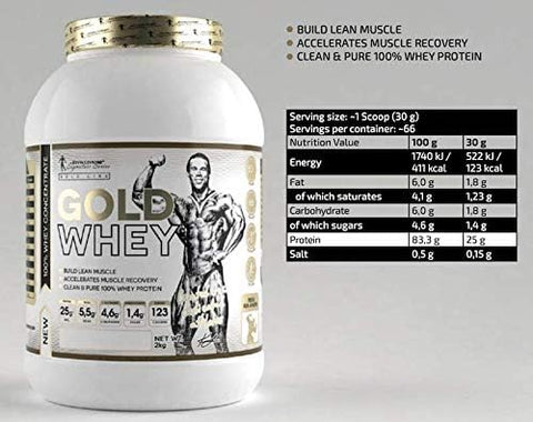Kevin Levrone Gold Whey 2kg (4.4 Lb) - Chocolate Flavor